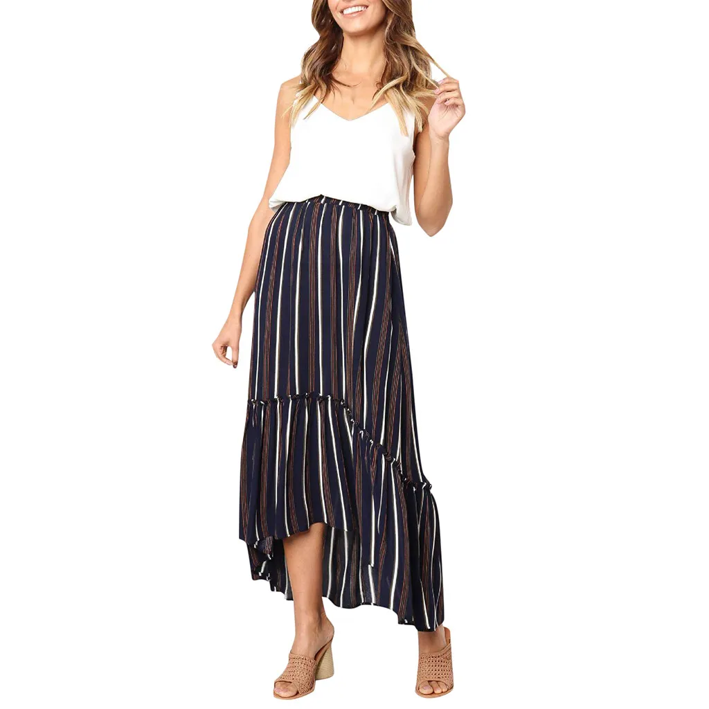 

Women Summer Skirt Gypsy Long Jersey Bodycon Maxi Skirt Ladies Casual Skirts Womens Spodnica Jupe Femme faldas Mujer Moda 2019