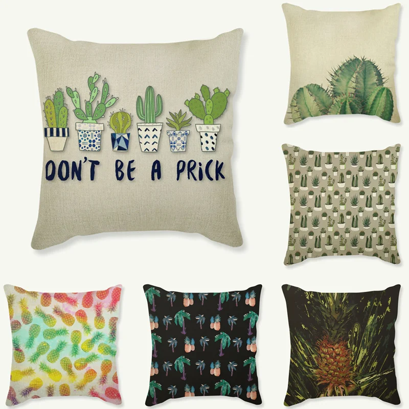 أزياء نبات استوائي وسادة يغطي الأناناس الصبار وسادة حالة مقعد ديكور سيارة كرسي مكتب أريكة وسادة يغطي 45x45 سنتيمتر أزياء نبات استوائي وسادة يغطي الأناناس الصبار وسادة حالة مقعد ديكور سيارة كرسي مكتب أريكة وسادة يغطي 45x45 سنتيمتر