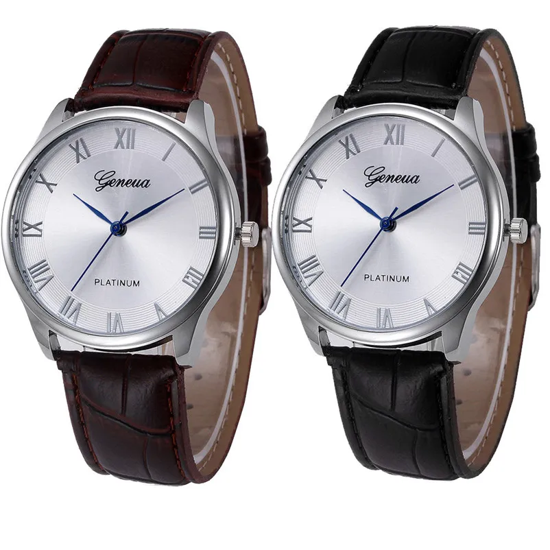 2018 New Arrival watch women Retro Design Leather Band Analog Alloy Quartz Wrist Watch casual watches relogio feminino M08 (3)