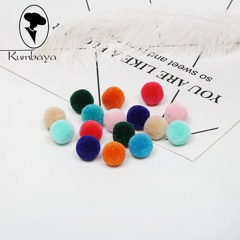 

100pcs/pack 15mm Mixed Soft Pompoms Balls High Quality Fluffy Pom poms DIY Garment Handcraft for Jewelry DIY Statements B15822