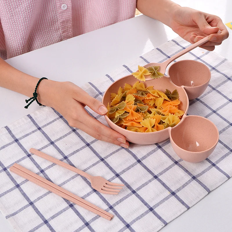 4 Pcs Children Baby Bamboo Tableware Solid Feeding Mickey Dishes Baby Bowl Plate Food Feeding Dinnerware Set Plates for Children 4 Pcs Children Baby Bamboo Tableware Solid Feeding Mickey Dishes Baby Bowl Plate Food Feeding Dinnerware Set Plates for Children