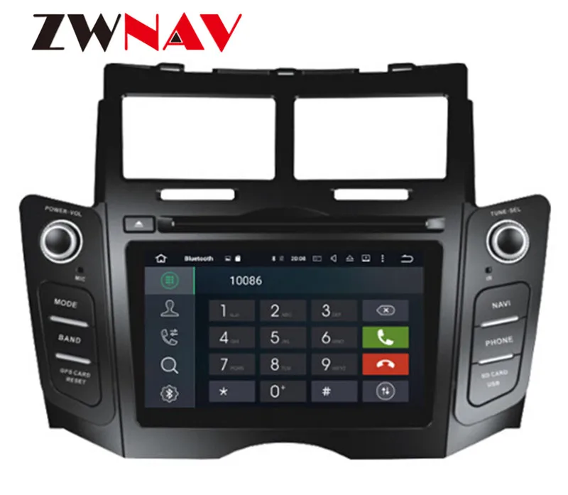 Cheap Android 8.0 8 Core RAM 4GB ROM 32GB Car Screen Radio For Toyota Yaris 2005-2011 Black Car DVD Player GPS Navigation Doble DIN 18