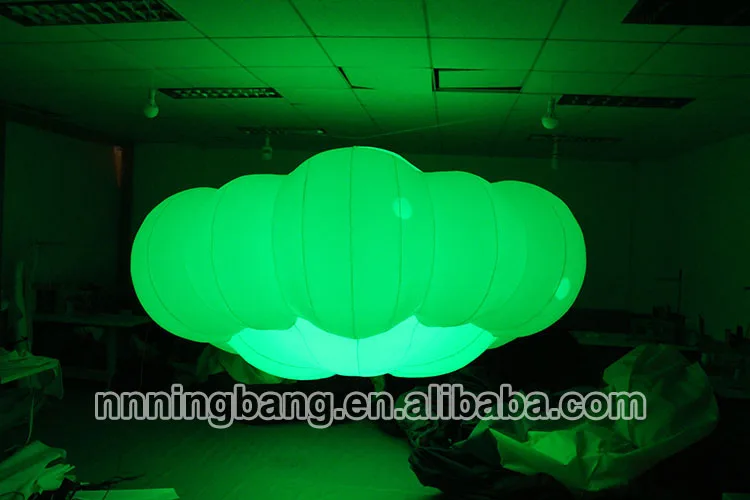 

Free shipping 3m diameter inflatable cloud for decoration with LED lights