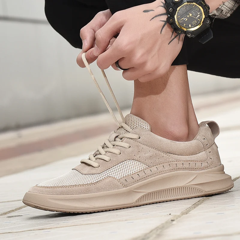 

Large Size Sneakers New Fashion Luxury Brand Men Shoes High Quality Soft Casual Breathable Simple Lightweight Tide Mesh Shoes
