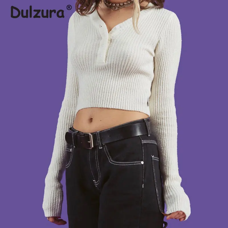 Брендовые модные базовые вязаные свитера осень 2019 облегающие Короткие пуловеры