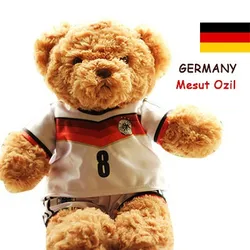 Children's Plush Football Player Teddy Bear Doll Souvenir Toy (Mesut Ozil)