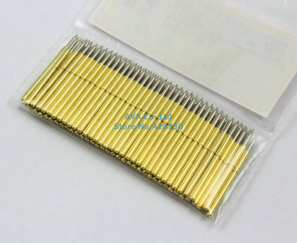 

100 Pieces P75-B1 Dia 1.02mm 100g Spring Test Probe Pogo Pin