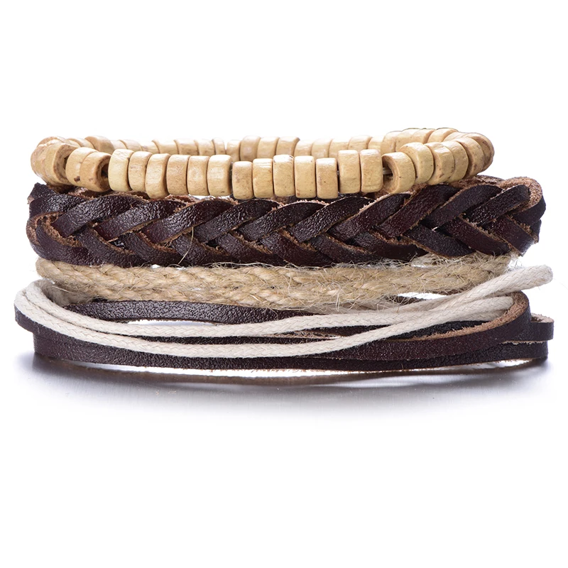

CUTEECO Hot Sale Skeleton Black Leather Bracelet Men Multilayer Braid Bracelets & Bangles Punk Bracelets for Women Men Jewelry