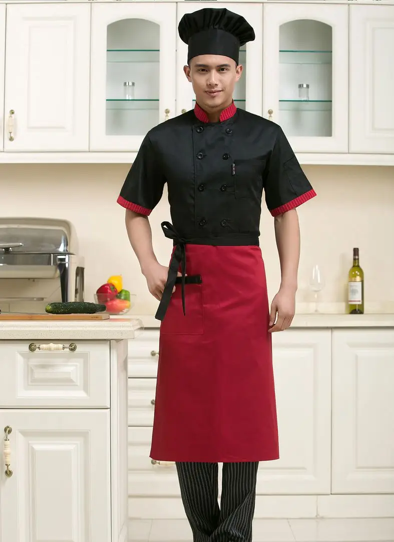 Hot Unisex long sleeve cook suit restaurant cook work wear hotel chef