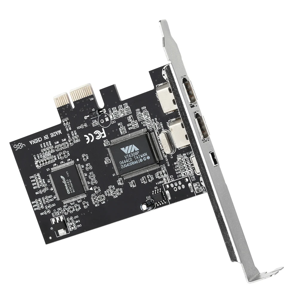 PCI E 3 порта 1394a 1394b карта расширения Firewire Express контроллера (2*6 Pin + 1*4 Pin) Sup порты для