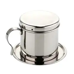 Нержавеющая сталь вьетнамский Кофе пот капельного Кофе машина фильтр Тип заварочный чайник нет необходимости бумажный фильтр Кофе чашки
