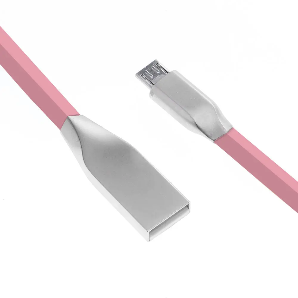 100 шт/партия прочные провода TPE Micro USB синхронизации данных Универсальный зарядный кабель из цинкового сплава аксессуар 8 Pin зарядное устройство