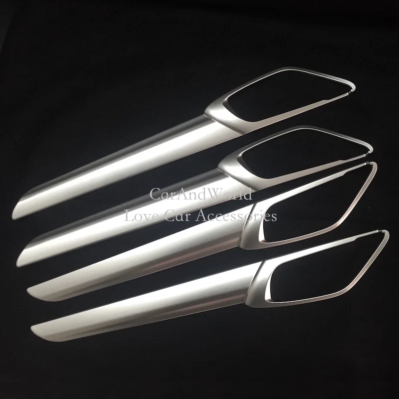 Interior Door Bowl Handle Cover Inter Panel Frame Stickers Trims For