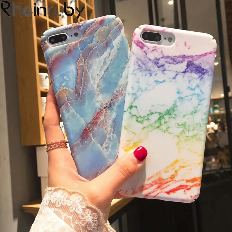 BR CENTENARIO(BR CENTENARIO) New Marble Phone Case For iPhone X 7 7Plus Stone Image Hard PC Back Cover 8 6 6S 8Plus |