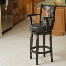 Accent кухонный стул столовая стул с pu кожаным сиденьем твердый деревянный шарнир функция