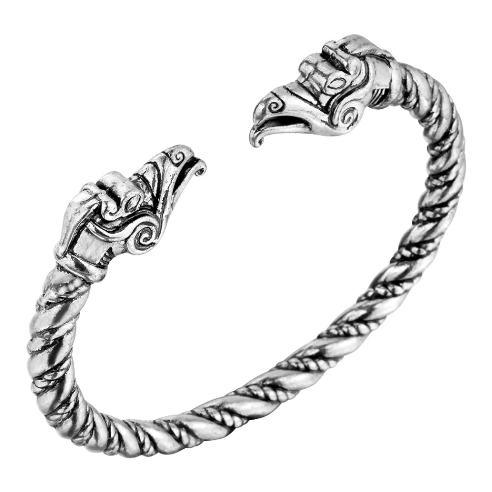 CHENGXUN браслет Викинг для мужчин браслеты для мальчиков Dragon Norse ювелирные аксессуары винт ногтей браслет панк готика ювелирные изделия Шарм подарок - Окраска металла: 06
