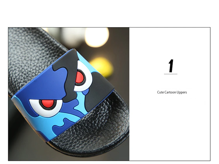 Fashion Shark Children Slippers for Boys Summer Sandals Kids Flip Flop Home Bath Shoes Baby Casual Non-slip Flat Beach Shoes