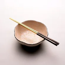 1 пара золотистый, серебристый, металлический палочка для еды из нержавеющей стали японские палочки для еды для подарка Портативные Кухонные палочки 23,5 см/9,2''