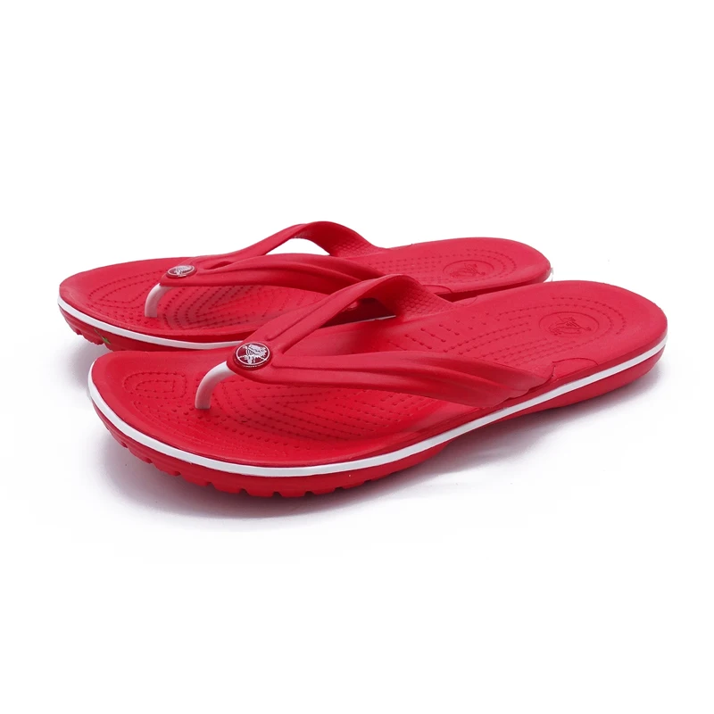 Unisex CROCS White Beach Sandals Summer Male Female Blue Crocs-shoes Comfortable Sandals Outdoor Flip Flops For Summer