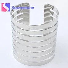 Женские модные манжеты на руку в стиле панк рок ювелирные изделия широкие серебряные золотые индийские браслеты CC браслет панк браслет на запястье оптом