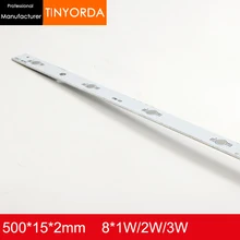 9 шт./Партия DIY Легкая длинная алюминиевая печатная плата 8 Вт алюминиевый PCB печатная плата 8*1 Вт 2 Вт 3 Вт светодиодный в серии