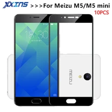 Xxins* MEIZU M5 закаленное Стекло Meilan 5 MEIZU M5 5,2 дюйма, разрешение full Экран защитная пленка 9 H Nano покрытие стекло Защитная пленка для MEIZU M5 мини