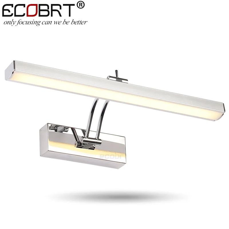 ECOBRT 7W LED Mirror Wall Lamps 40cm long Modern Furniture LED Picture Lights Rotated Arm for Home Bathroom Wall Light
