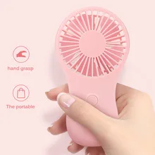 Портативный мини-вентилятор, розовый Карманный охлаждающий веер, ручной охлаждающий вентилятор, питание от 3 батареек AAA для офиса, на открытом воздухе, для дома, подарок для девочки