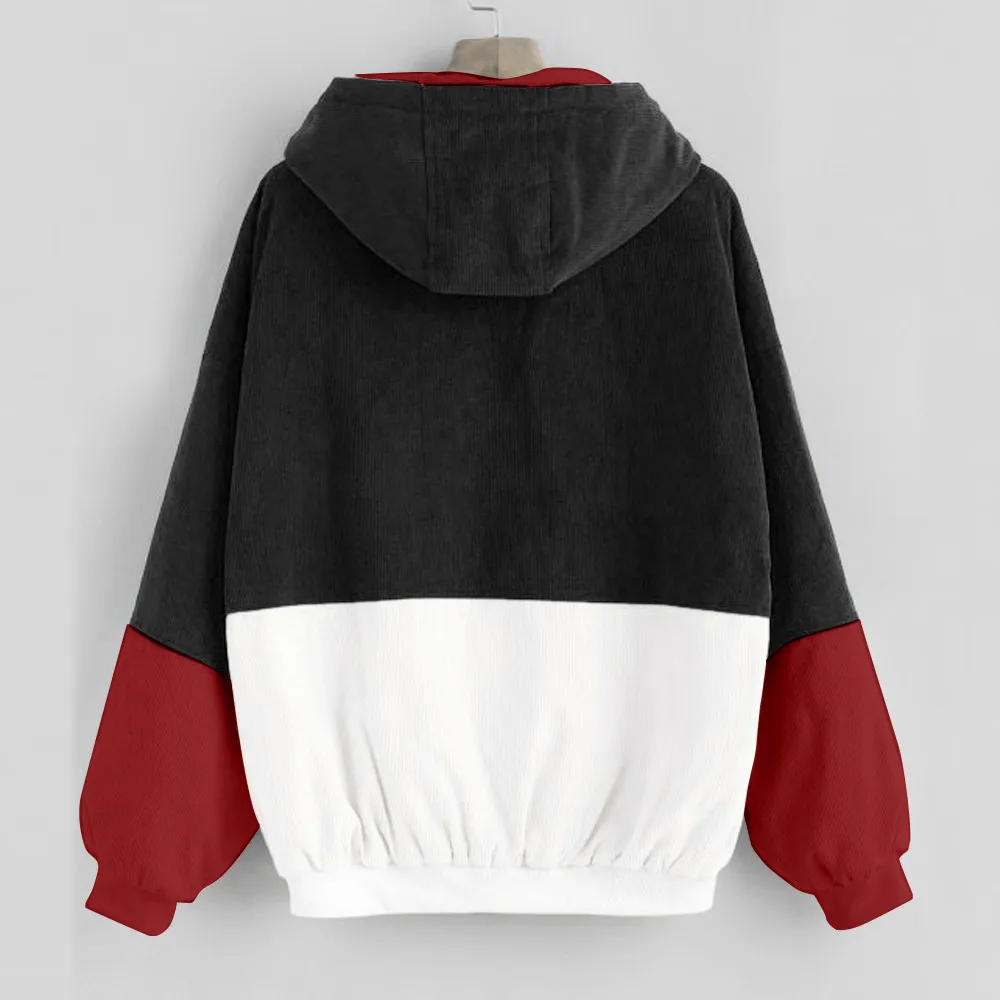 بيلا فلسفة طويل كم كودري المرأة سترة الربيع النساء سترة زائد حجم النساء سستة الإناث معطف اللون كتلة خليط