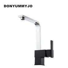 Donyummyjo новый современный дизайн для кухни Кухня горячая холодная вода смеситель чистой водопроводной водой Твердый латунный Смесители 360 Поворотный