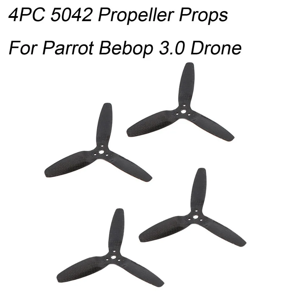 HIPERDEAL Новый реквизит 4 шт. 5042 Пропеллер для Parrot Bebop 3 0 Drone 3-Blade CW/CCW карбоновый Дрон