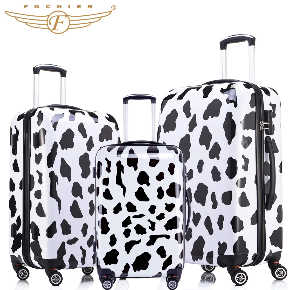 2017 New Trolley Rolling Travel Hardside Luggage Sets 20 + 24 +28