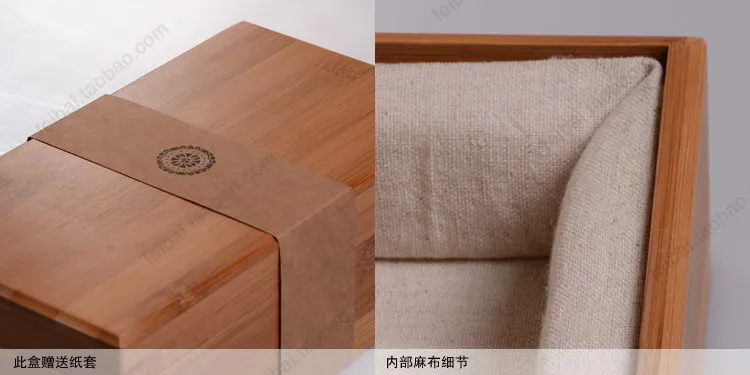 Деревянная коробка для хранения чая левая упаковка подарок