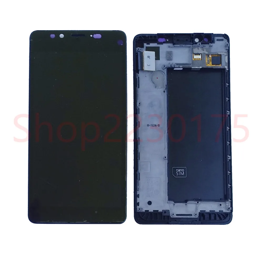 ЖК дисплей для Nokia Lumia 950 дигитайзер сенсорного экрана с рамкой в сборе сменные