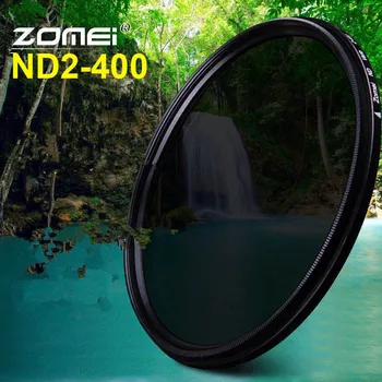 ZOMEI Glass Slim ND2-400 Neutral Density Fader Variable ND filter Adjustable 49/52/55/58/62/67/72/77/82mm