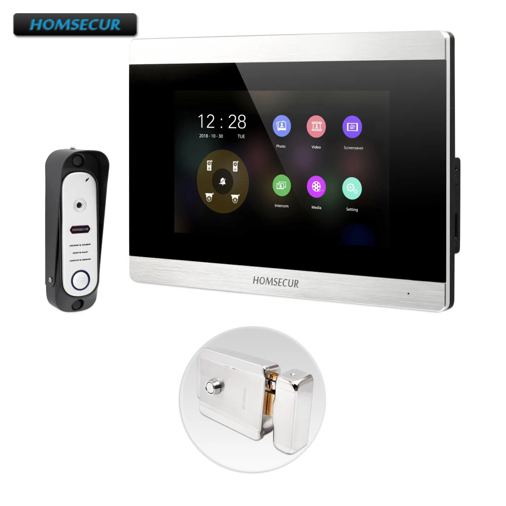 HOMSECUR 4 провода AHD Hands-free видео и аудио Домашний домофон с ИК ночного видения BC051HD-S + BM715HD-S