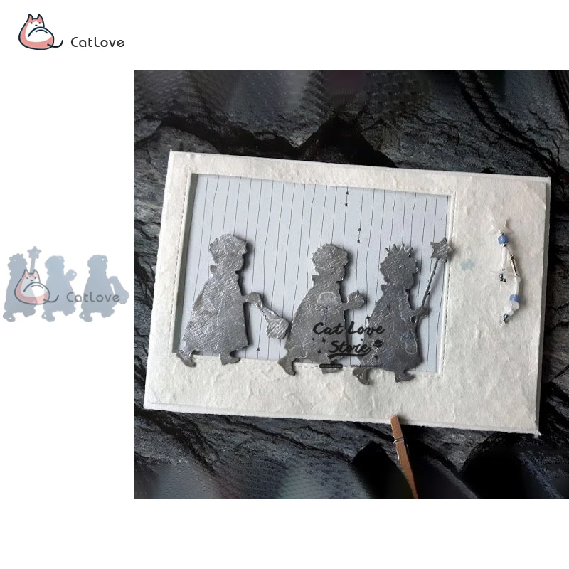 

Lovely Kid Child Metal Cutting Dies Stencils For DIY Scrapbooking Paper Card Decorative Craft Dies Embossing Die Cuts New 2019