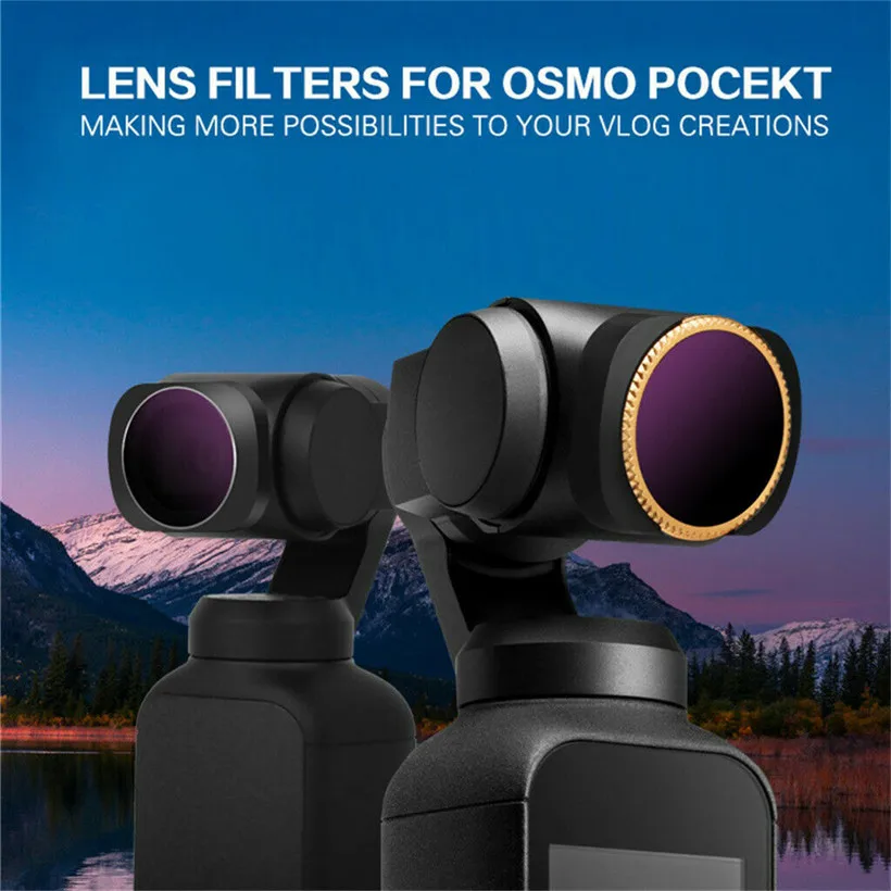 6 шт Камера фильтр объектива для камеры DJI OSMO карман с круговым поляризационным фильтром ND-PL ND4 ND8 ND16 ND32 ND64 комплект Osmo Карманный беспилотный Радиоуправляемый летательный аппарат,, Drop shipping