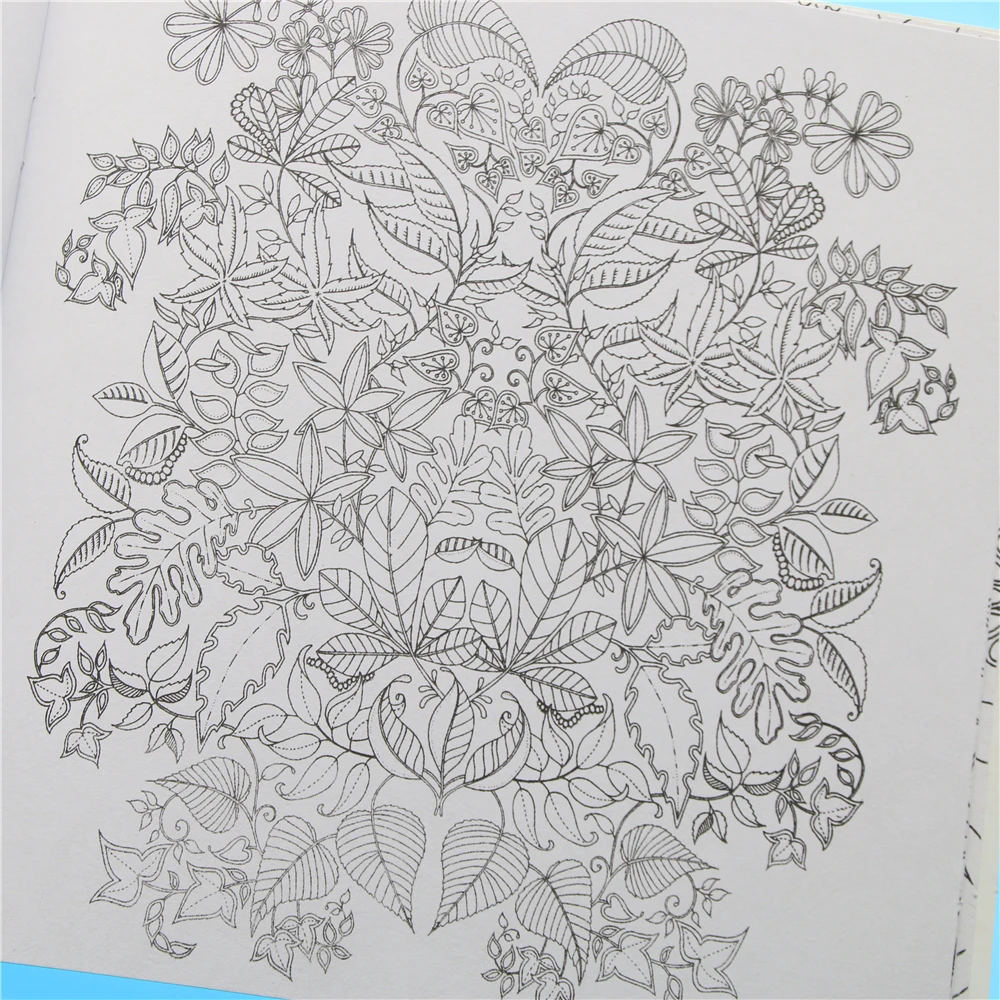 24 Pages Secret Garden English Edition Coloring Book For Children Adult Relieve Stress Kill Time Painting Drawing Book