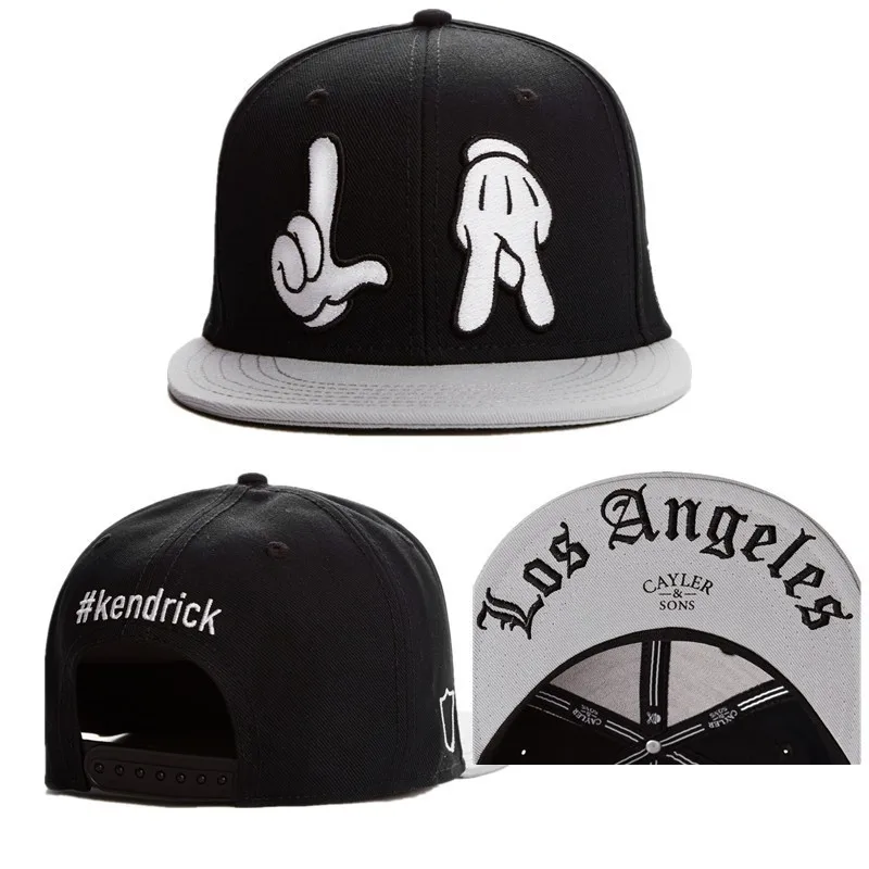kendrick letter snapback hat LA 