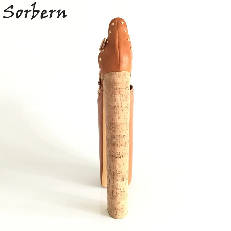 Sorbern Extrem High Heel Customized Thick Platforms Women Pump Shoes Sexy Fetish Shoes Show Runway Pumps Plus Size EU34-46