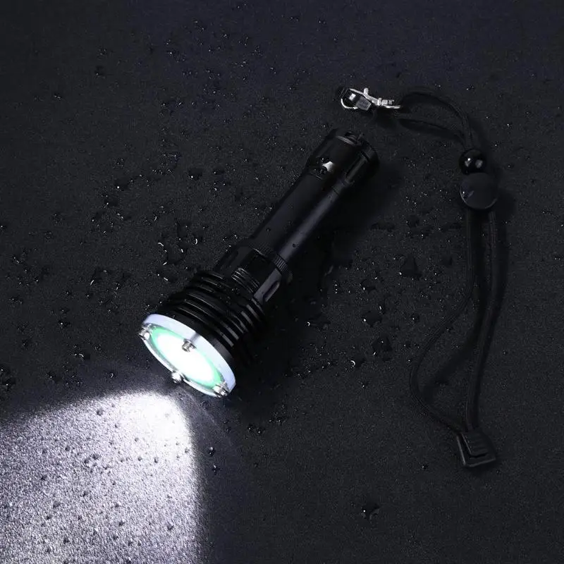 

1800LM 10W L2 LED Diving Flashlight IP68 Waterproof Outdoor Light Torch 1 Mode Camping Hiking Portable Emergency Flashlight