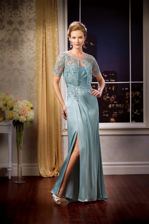 aqua mother of the bride