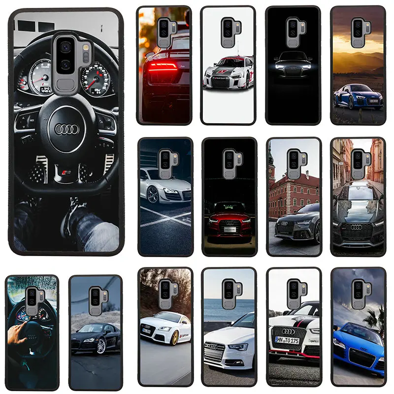 

Audi Car RS Logo Pattern 6.2 inches Patterned Anti-knock Cell Phone Cases for Samsung Galaxy S9 Plus in Fitted Cases