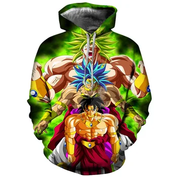 

Dropshipping Dragon Ball Printed Hoodies Men 3d Hoodies Brand Sweatshirts Boy Jackets Pullover Tracksuits Street wear Out Coat