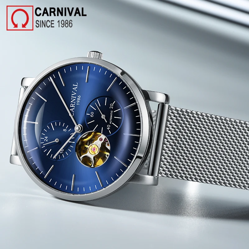 كرنفال جديد 2018 التلقائي ووتش الرجال بسيطة رجل توربيون ساعات آلية 30 M للماء ساعة ساعة معصم montre أوم كرنفال جديد 2018 التلقائي ووتش الرجال بسيطة رجل توربيون ساعات آلية 30 M للماء ساعة ساعة معصم montre أوم