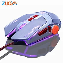 ZUOYA, игровая мышь, профессиональная геймерская мышь, Проводная оптическая мышь, регулируемая, 3200 dpi, светодиодный, USB Мышь для игр, ноутбука, компьютера