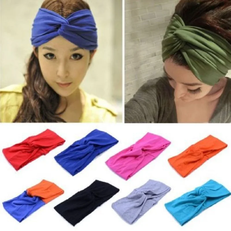 Twist Knot Turban Knot Baby Girl/'s Cotton Headband HairBand Headwear Cross