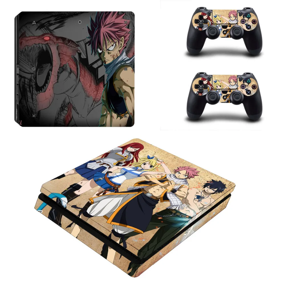 Наклейка с аниме Феи Тейл для PS4 тонкая наклейка из кожи Sony PlayStation 4 и 2