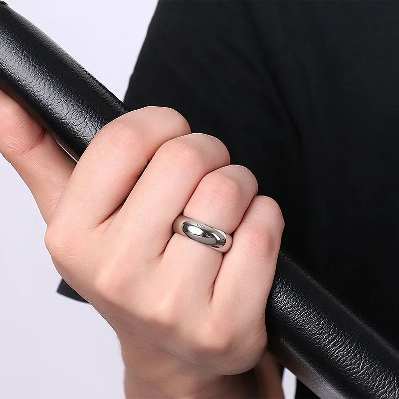 Классические 7 мм обручальные кольца из нержавеющей стали, базовые кольца для мужчин и женщин, удобные, подходят для американских размеров от 6 до 13